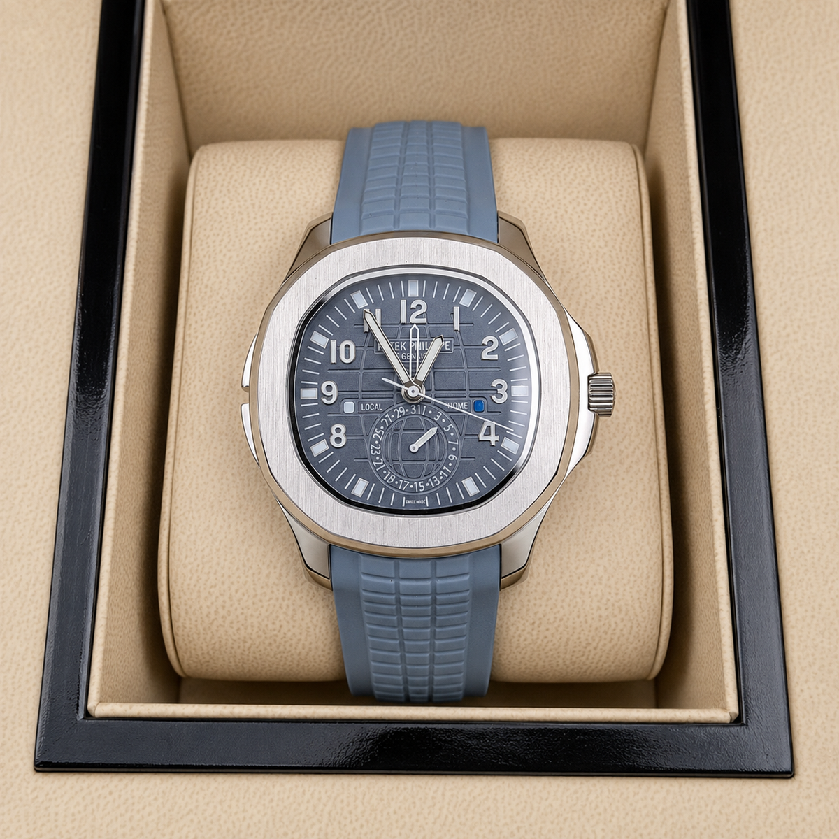 PATEK NAUTILUS GOMA AZUL CLARO