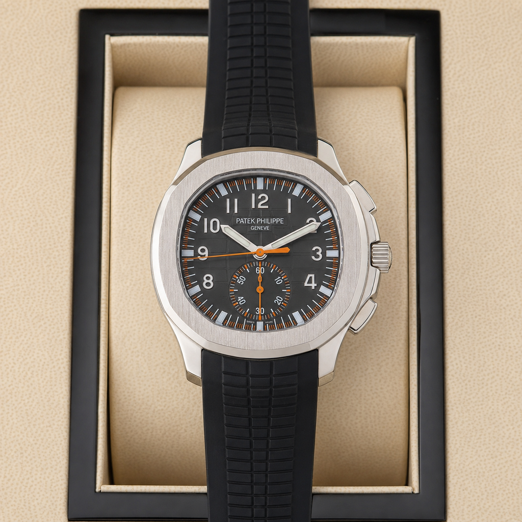 PATEK NAUTILUS GOMA NEGRO