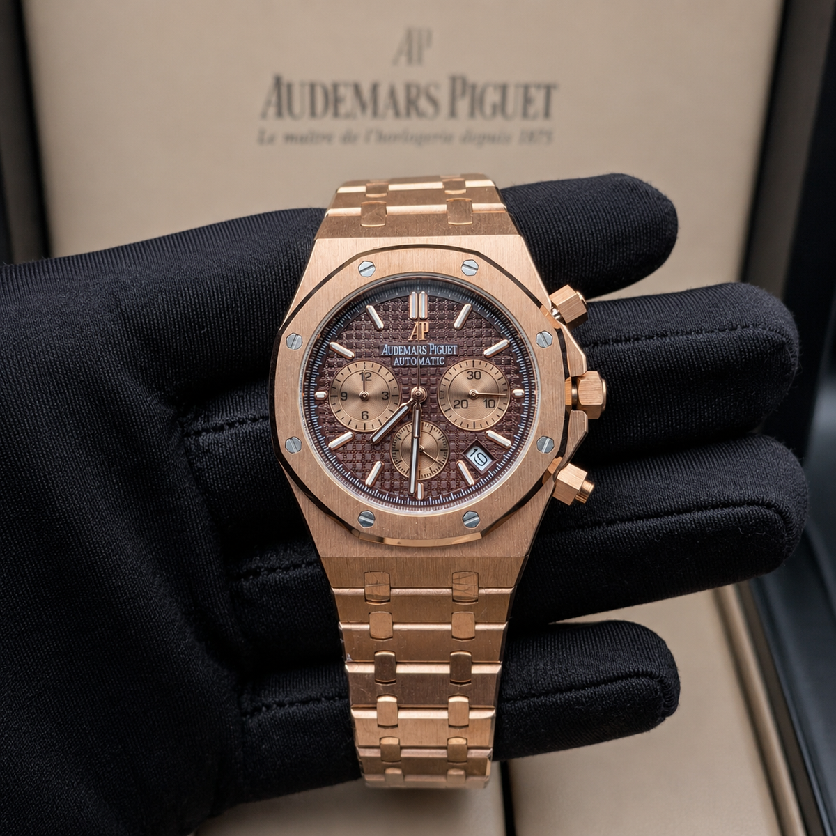 AUDEMARS PIGUET ROYAL-ROSE GOLD CHOCOLATE