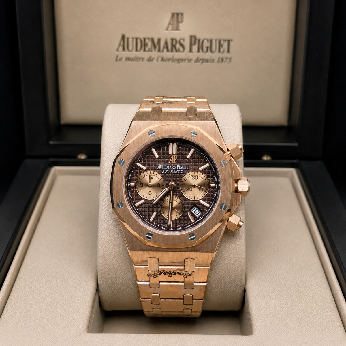AUDEMARS PIGUET ROYAL-ROSE GOLD CHOCOLATE