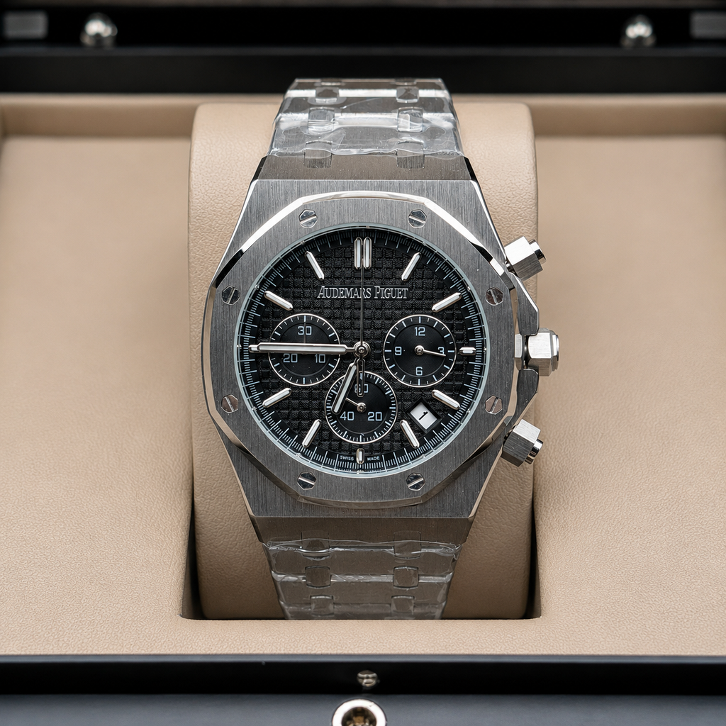 AUDEMARS PIGUET ROYAL-WHITE GOLD BLACK