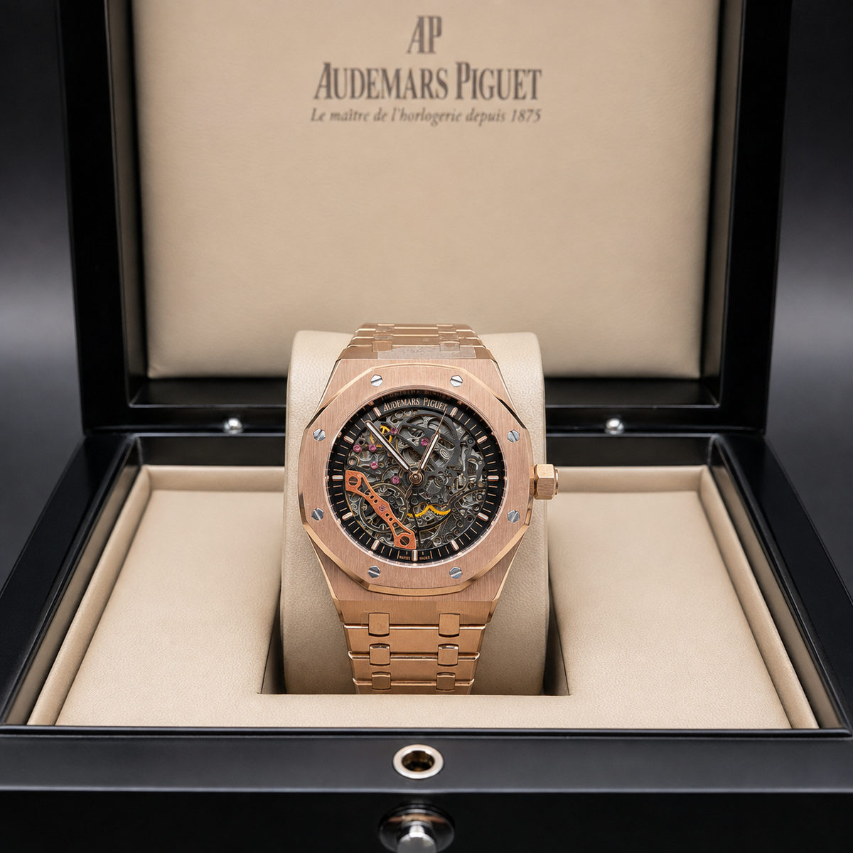 AUDEMARS PIGUET ROYAL OAK OPENWORKED ROSE GOLD
