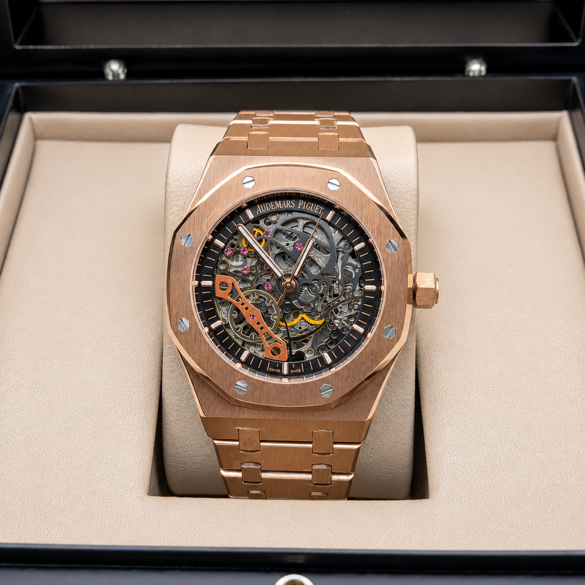 AUDEMARS PIGUET ROYAL OAK OPENWORKED ROSE GOLD