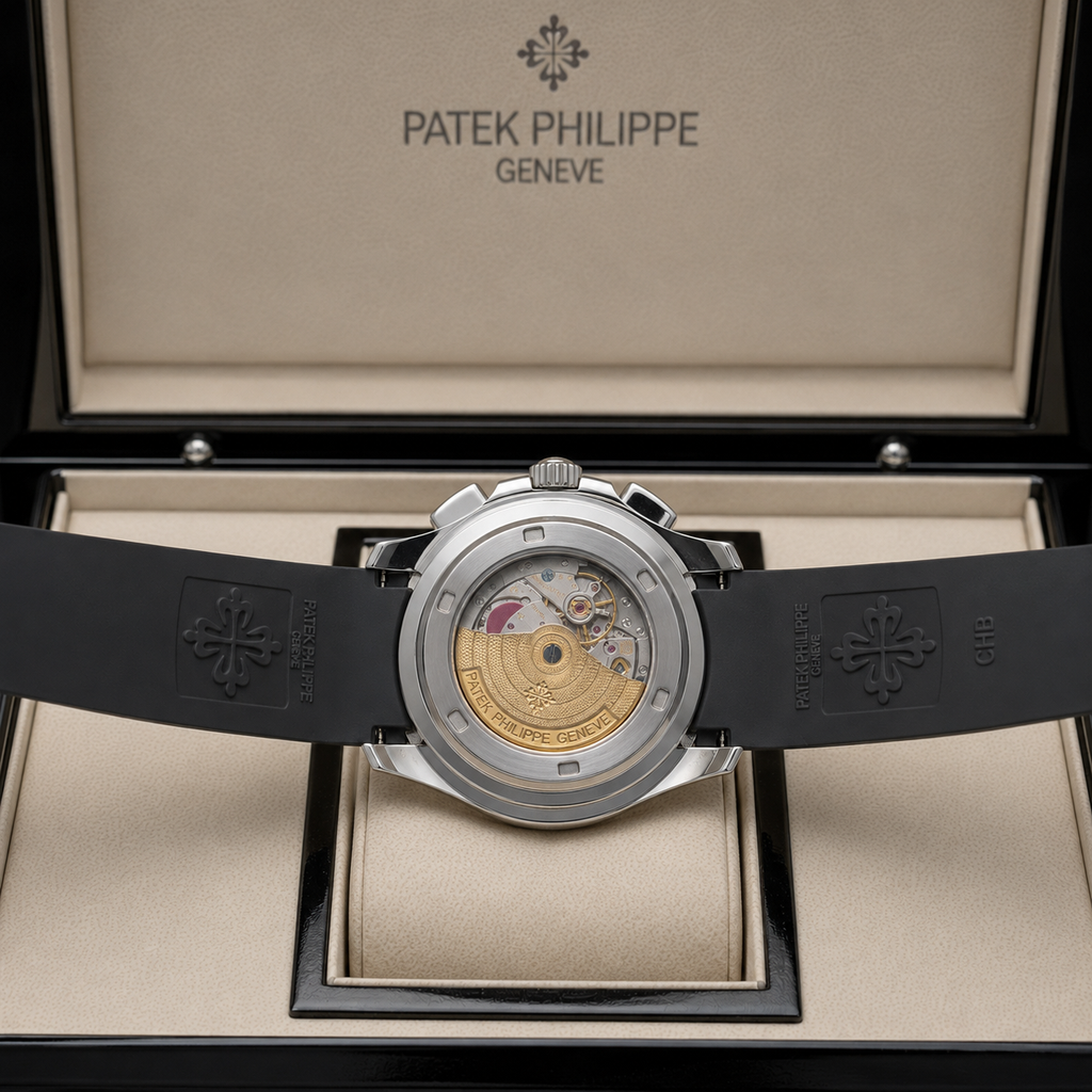 PATEK NAUTILUS GOMA NEGRO