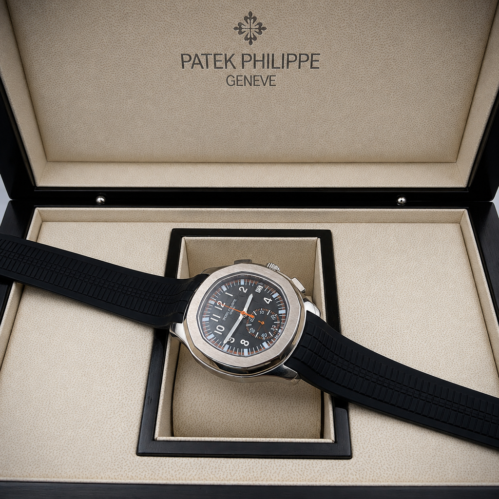 PATEK NAUTILUS GOMA NEGRO