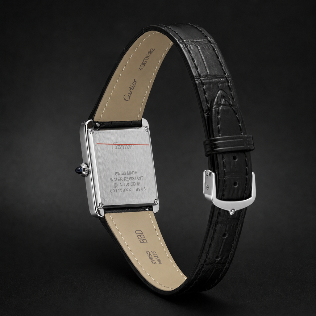 CARTIER SANTOS CUERO GENUINO NEGRO